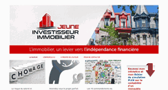 Desktop Screenshot of jeuneinvestisseurimmobilier.com